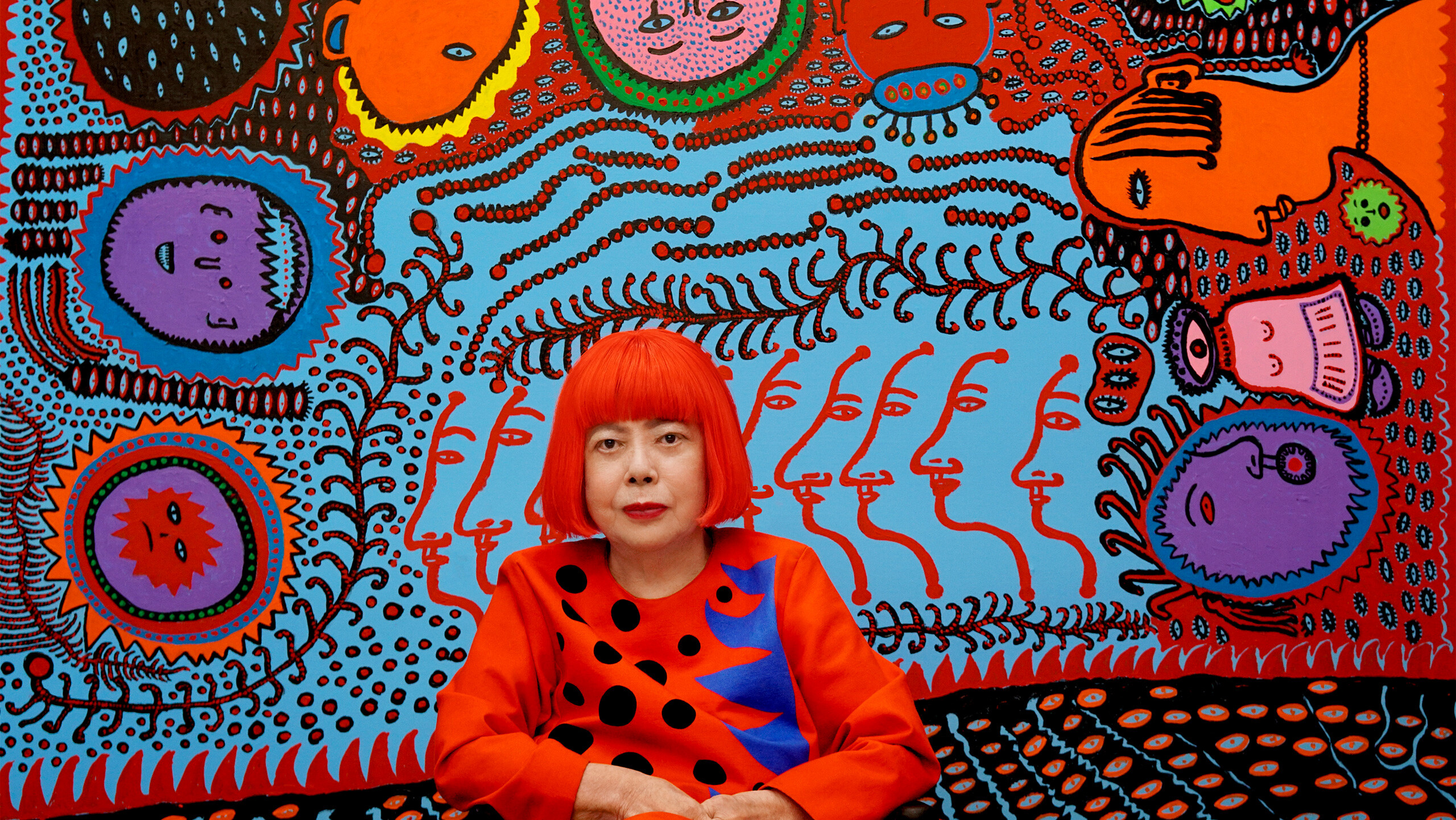 Who says New York isn't colorful in January?! Yayoi Kusama for