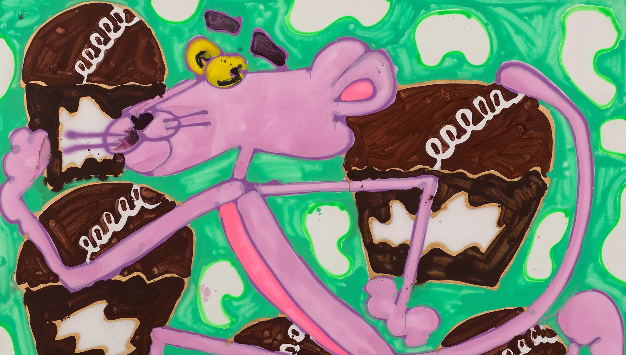 Download The Pink Panther Dope Cartoon Wallpaper