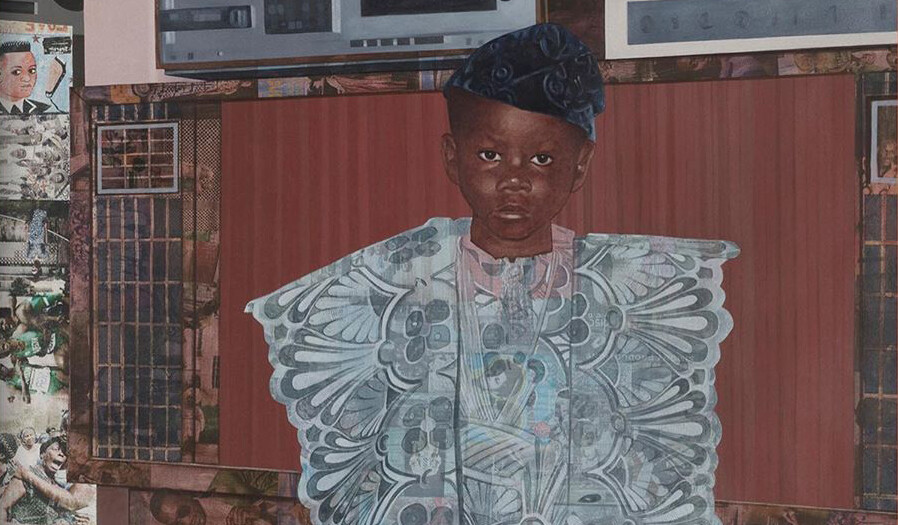 A detail from a work by Njideka Akunyili Crosby featured on the cover of The Brooklyn Rail in 2020.
