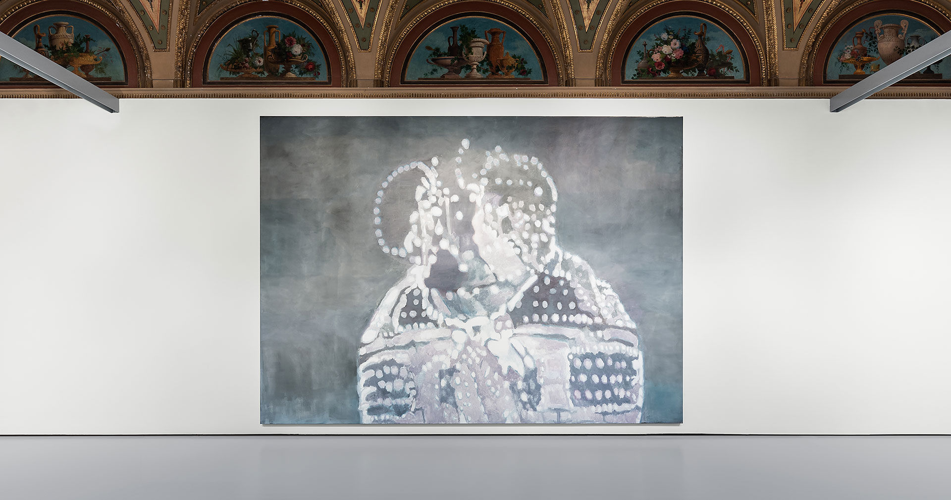 Installation view of the exhibition Luc Tuymans: La Pelle at Installation view, Luc Tuymans: La Pelle at Palazzo Grassi in Venice, 2019.